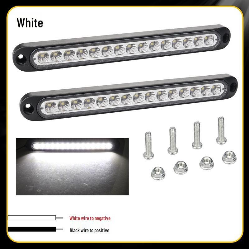 

15 светодиодный стоп-сигнал и габаритный фонарь высокого расположения 12В/24В для легковых и грузовых автомобилей 15 LED Lights красный