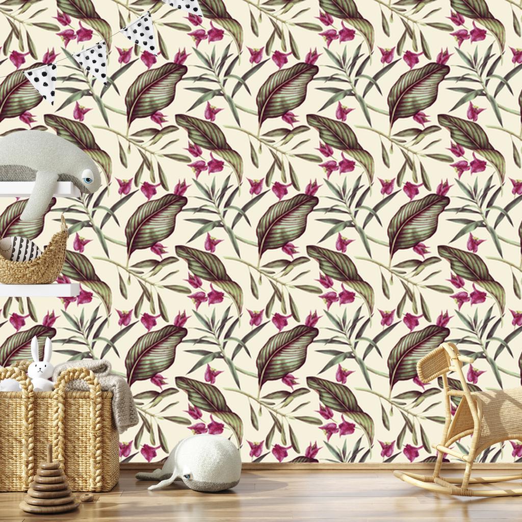Beautiful Flowers Wallpaper for Living Room and Bedroom 50x1000