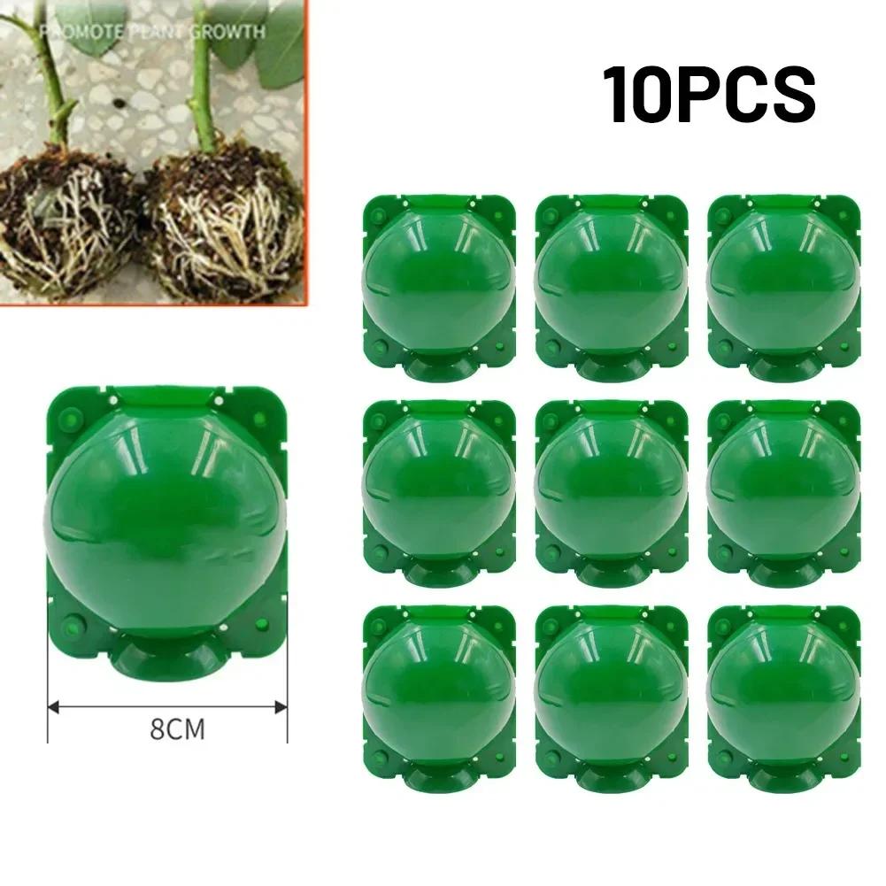 10pcs 5/8CM Equipo de Enraizamiento de Plantas Bola de Propagación de Alta Presión Estuche de Cría de Injertos Bola de Vivero para Plantación y Crecimiento de Raíces