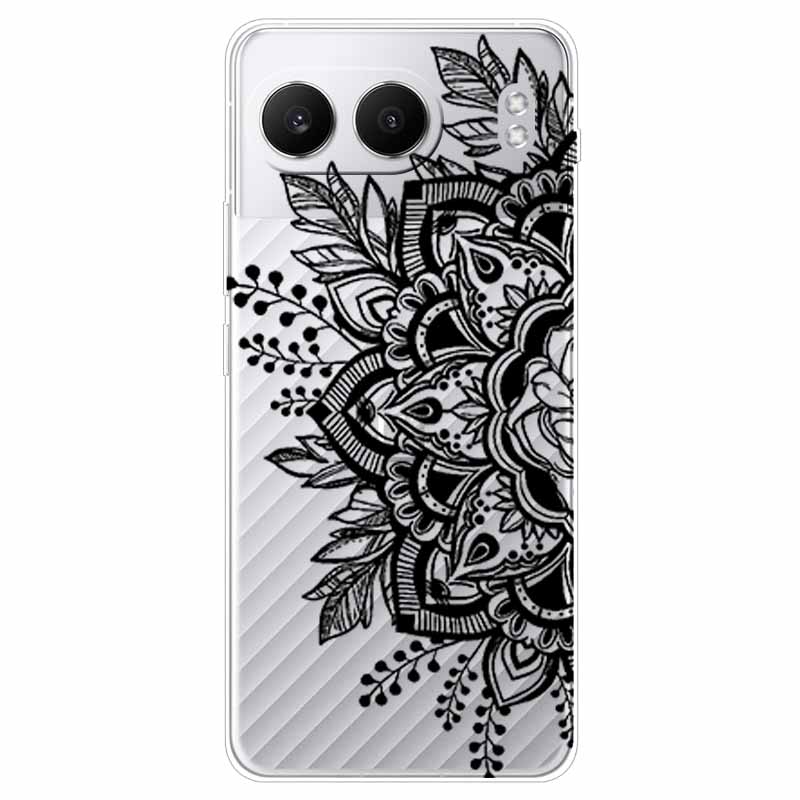 For One plus Nord 4 Case 6.74'' Flowers Transparent TPU Silicone Funda Capa for Oneplus Nord 4 Nord4 5G Soft Covers Coques bags