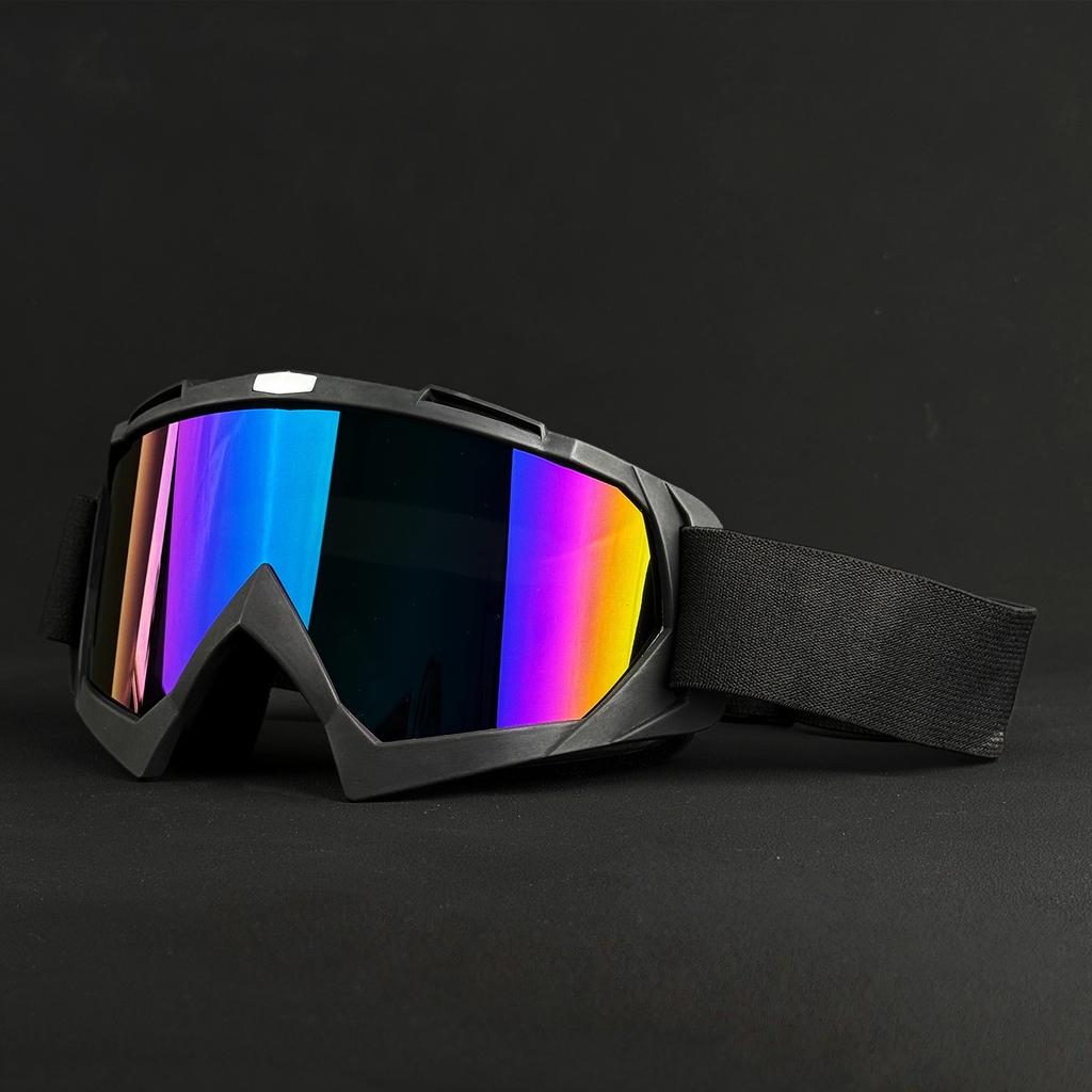 Motocross Goggles Windproof HD Lens Cycling Glasses Helmet Compatible Protective Eyewear for Men Women