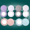 Compact Mirrors Unbreakable Stainless Steel Mirror With Pu Leather Sleeve Mini Portable Makeup Mirror For Purse Pocket Travel