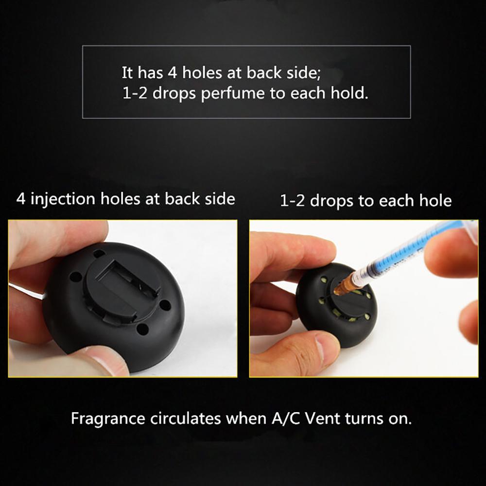 Car Clock A/C Vent Clip Perfume Refill Storage Reservoir Quartz Watch Styling 1P