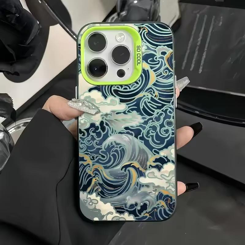 Sea Wave IPhone 16 Pro Phone Case, 15 Laser Case, 14 Apple 12 Drop Protection Case, 11XS Max, and Many Other Models