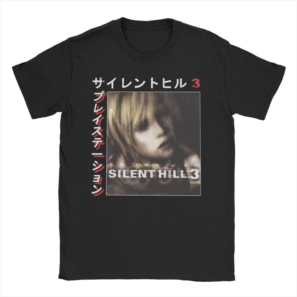 Herren Damen Silent Hill T-Shirts Horror Spiel Reine Baumwolle Kleidung Lässig Kurzarm Rundhals T-Shirts Übergröße T-Shirts