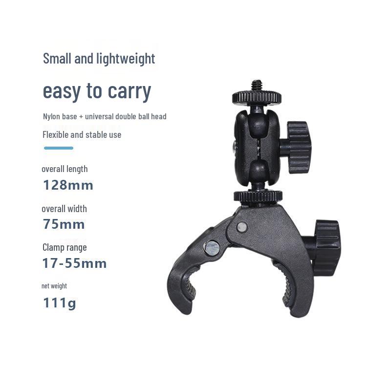 360-Degree Rotating Phone Holder with Strong Clamp for Motorcycles and Electric Vehicles