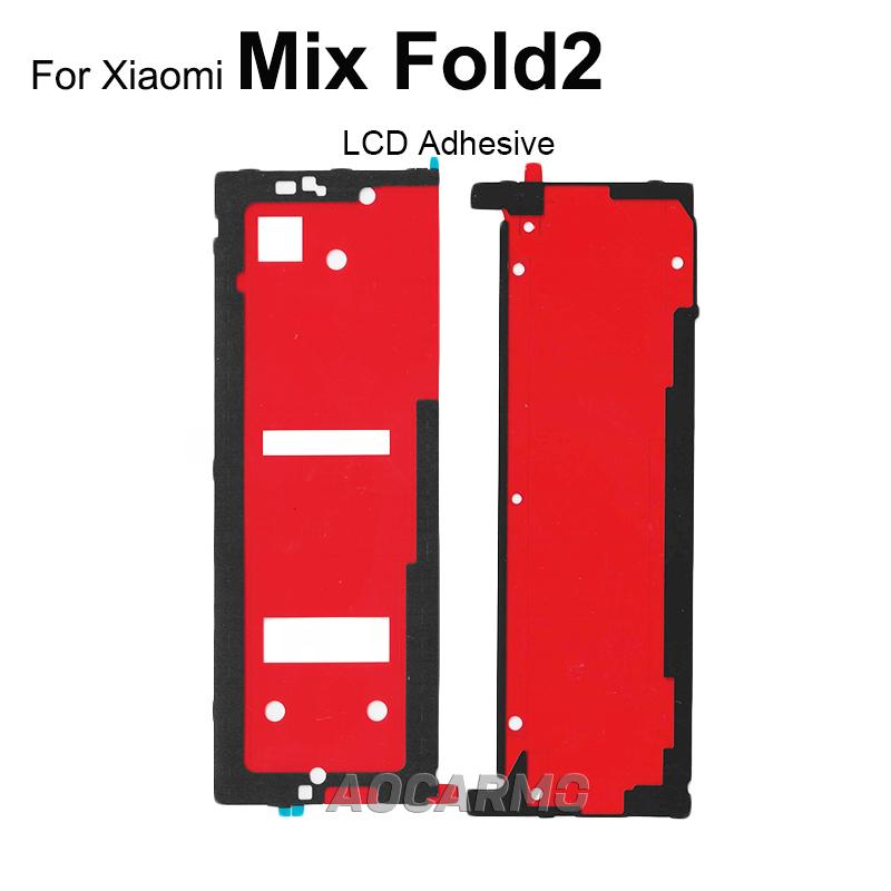 

Aocarmo Fullset Sticker For Xiaomi Mix Fold2 Rear Camera Back Cover + Front LCD Adhesive Glue TapeReplacement Mix Fold2--For LCD