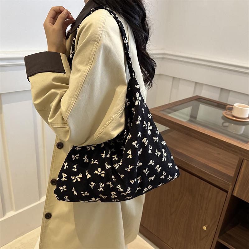 2024 Summer Stylish Minimalist Tote Bag For Trendy Casual Shoulder Use In Black