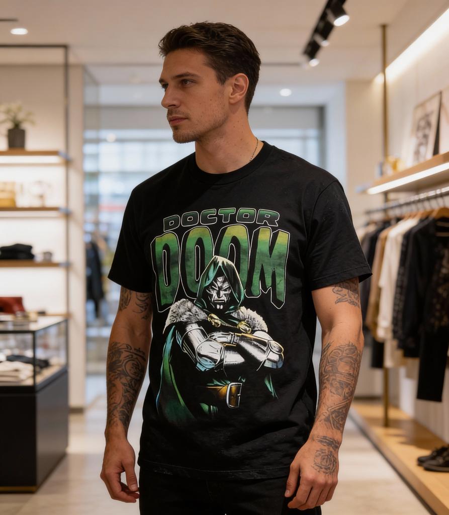 Dr Doom Graphic T-Shirt Unisex Short Sleeve Shirt Gift for Fan S-5XL NWT