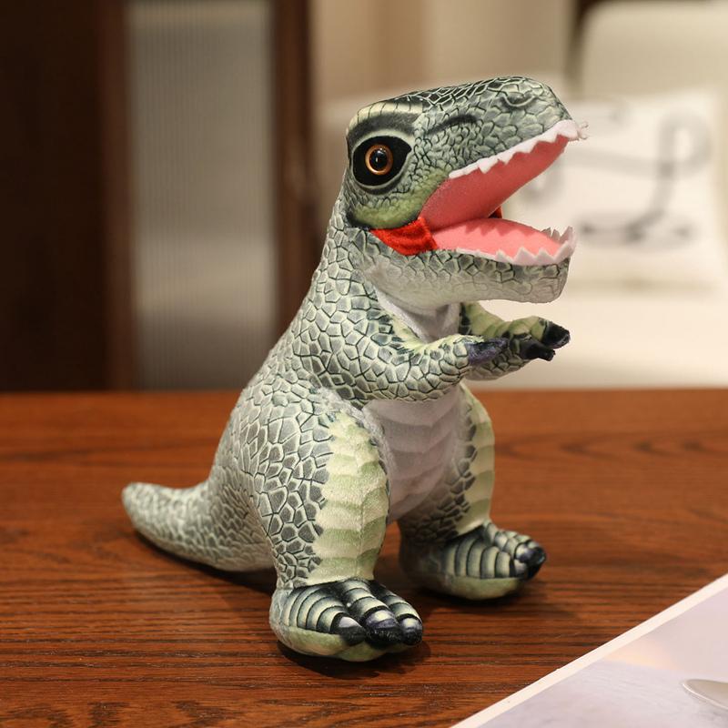 Simulation Dinosaur Plush Toy Lifelike Pterosaur Tyrannosaurus Rex Printed Fabric Posture Soft Animals Birthday Gifts for Boys