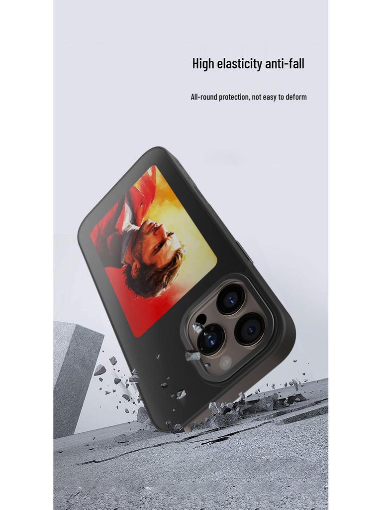 4-inch E-ink NFC Phone Case with Screen Mirroring for Apple 13-16