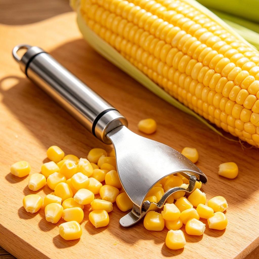 Corn Stripper Corn Peeler Stainless Steel Corn Stripping Hook Kernel Peeler Kitchen Gadget Tool For Home Restaurant Picnic BBQ