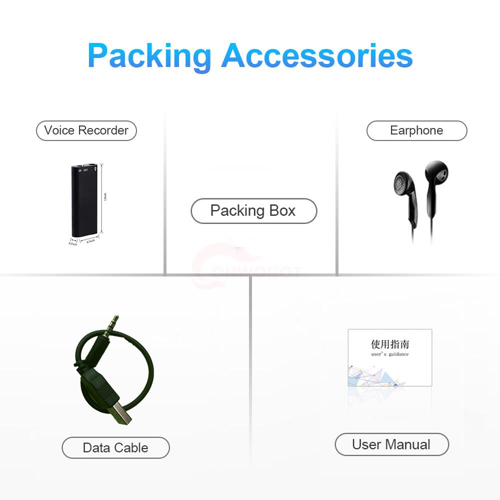 Ultra Thin Mini Digital Voice Recorder
