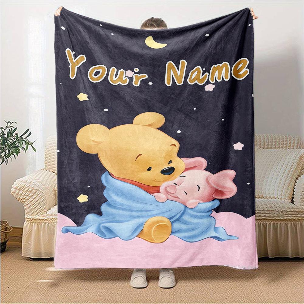 Custom Name "Space Adventure Winnie" blanket for Couch & Bed, Plush Cozy Fuzzy Blanket Super Soft & Warm Blankets for Fall and Winter. 0908427