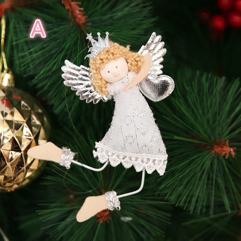 New Christmas Decorations Christmas Cute White Angel Desktop Window Creative Ornaments Christmas Tree Ornaments