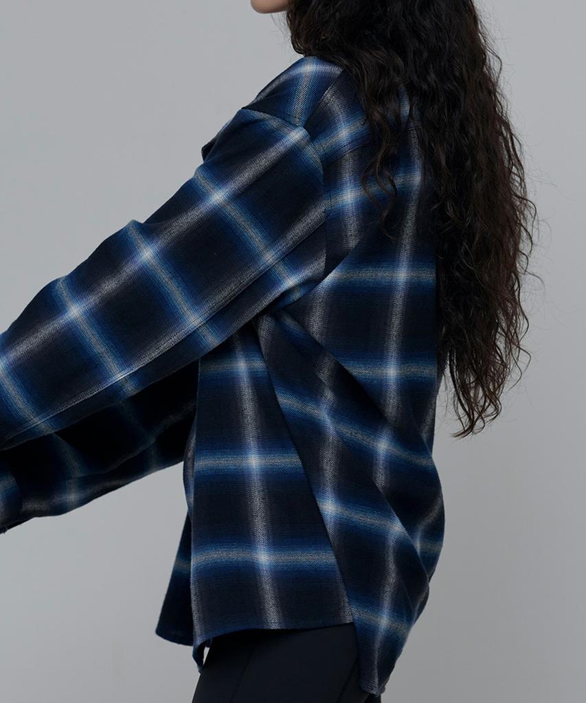 Aenitaimlolig Viola Check Shirt-Blue
