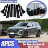 For Seres Landian E5 Accessories ~2024 Window Trim Covers Carbon Silver B C Pillar Stickers Center Column Cars Accessories