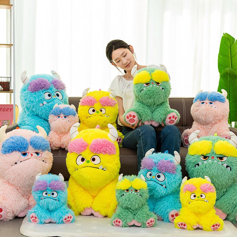 New Ugly, Cute, Long-haired Monster Doll Plush Doll Cute Monster Doll Pillow Birthday Gift