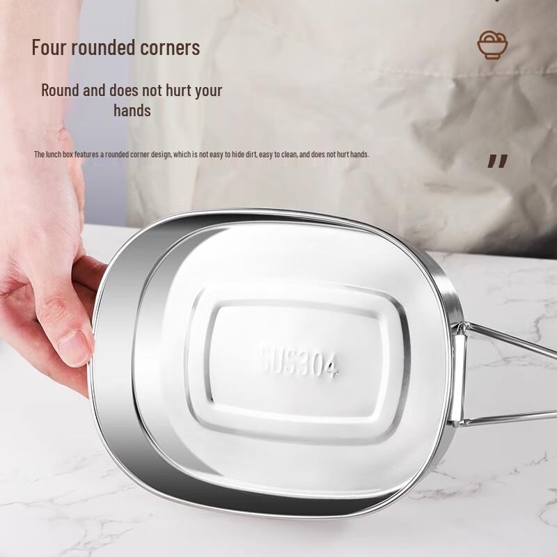 201 Stainless Steel Double-Layer Steaming Lunch Box