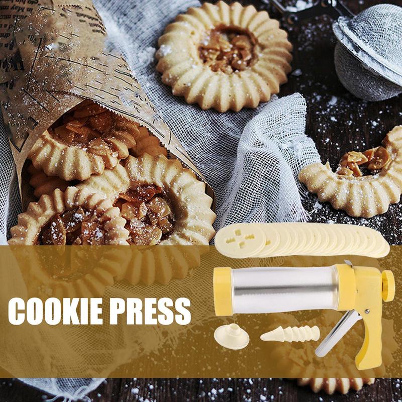 Cookie Press For Baking Handmade Biscuit Maker Tool Cookie Maker Tool Kitchen Aid Baking Gadgets Spritz Cookie Press For Biscuit