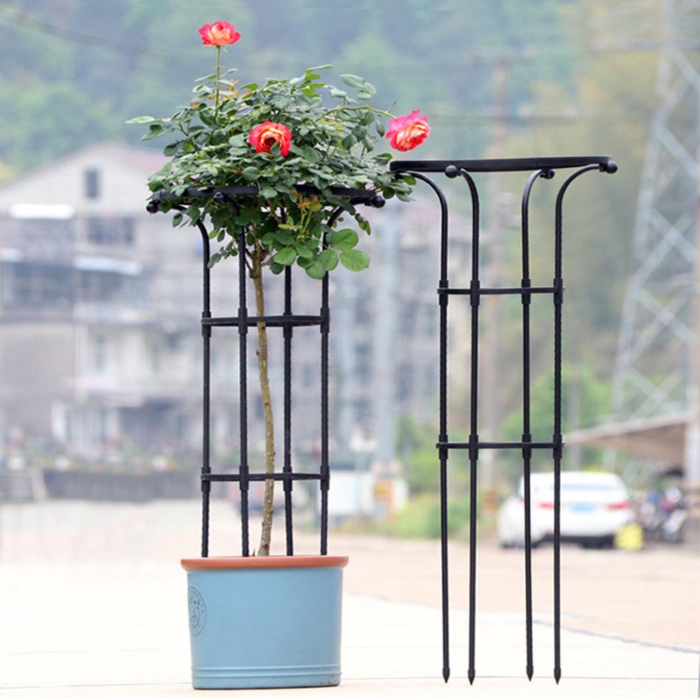 Metal Vertical Garden Trellis Obelisk Frame for Climbing Plants For Indoor Outdoor Use Support Stand for Vines Vegetables