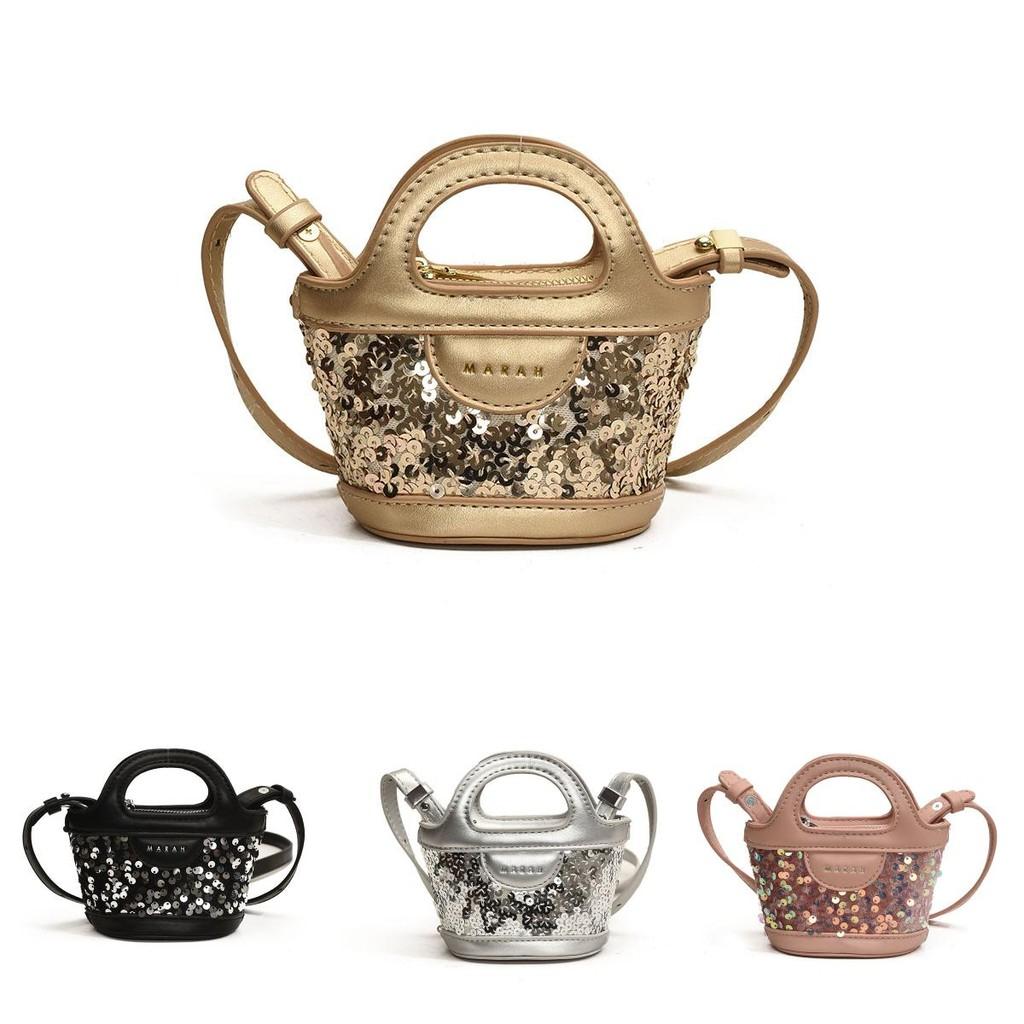 Trendy And Stylish Children's Sling Bag With Shimmering Sequins Available In Various Colors For All Occasions