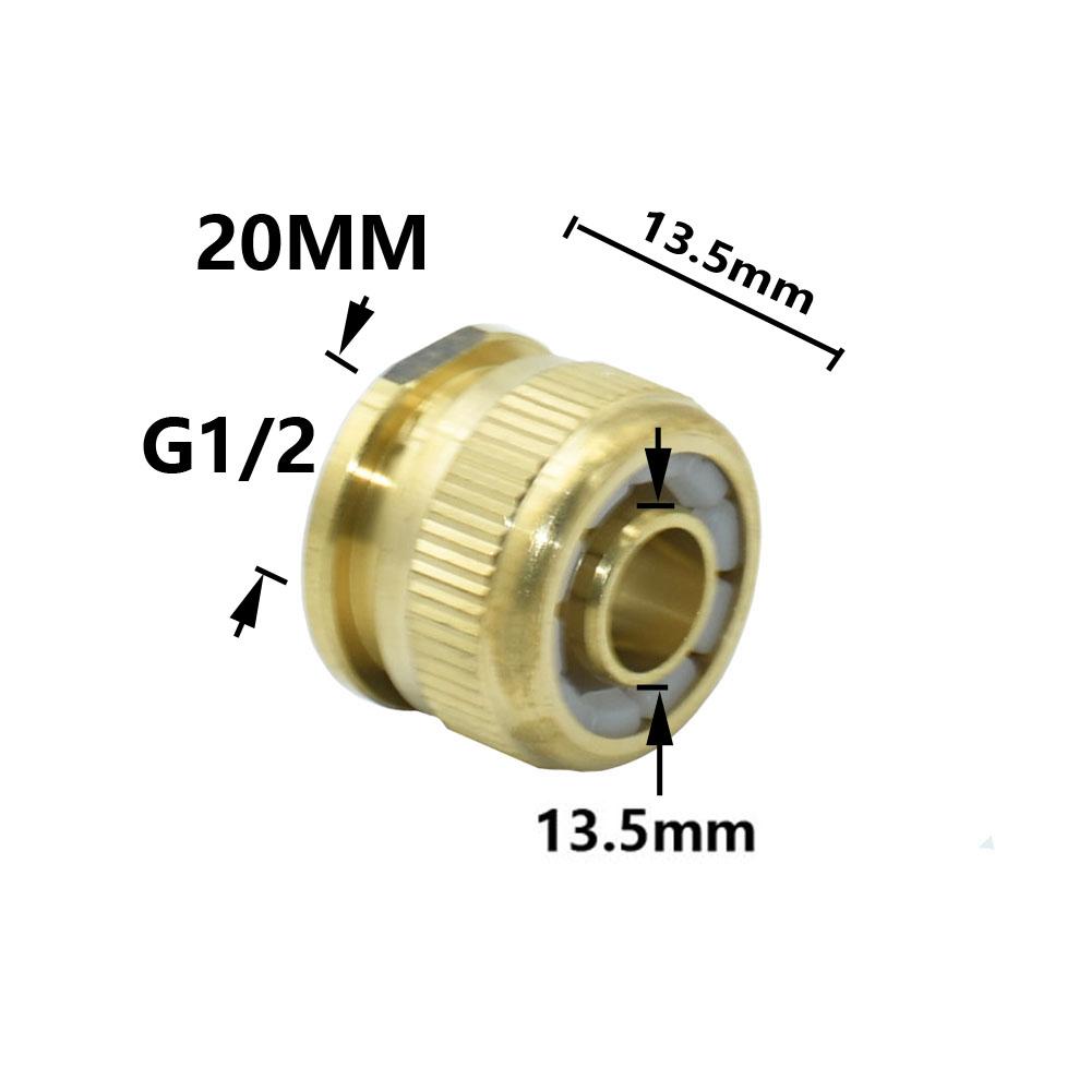 Brass 16mm Nipple Quick Connector 1/2'' 3/4'' 1'' Thread Hose Quick Connector Car wash Garden Irrigation Water Gun Fitting