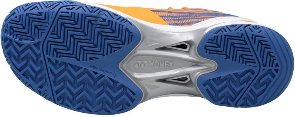 Yonex Power Cushion Team AC Tennis Size 3E Shoes, Orange/Navy, 22.0 cm,