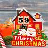 Wood Christmas Calendar Desktop Decor New Year Decorations for Home Offices Tabletop Ornament 2024 Navidad Gift