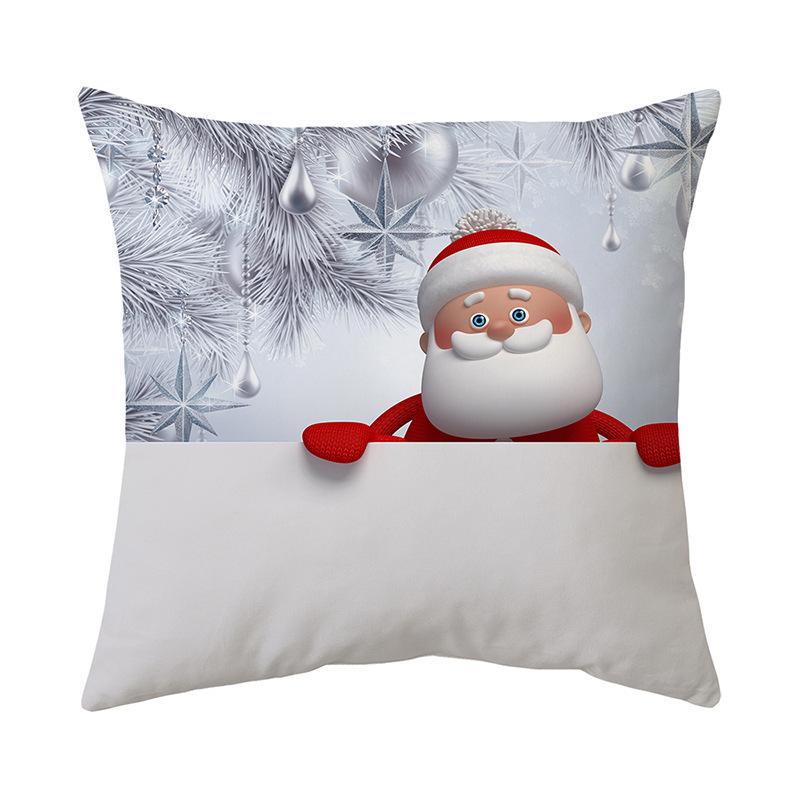 Christmas Atmosphere Home Pillow Cushion Cover Holiday Gift Nap Sofa Car Gift Pillow