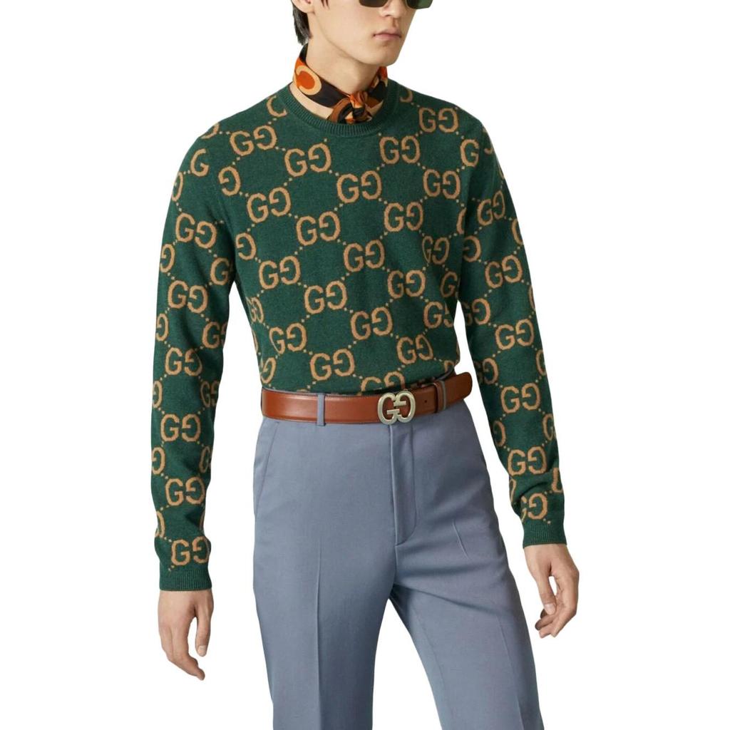 GUCCI Gg Monogram Crewneck Knitted Jumper 692900-XKCC5-3235