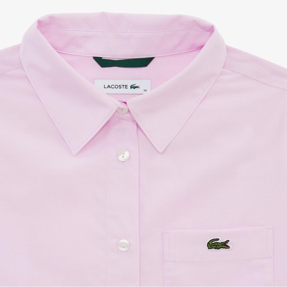 Lacoste Women's JP Cotton Linen Short-Sleeved Shirt CF9479-56GZ4H
