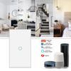 US Standard Zigbee Smart Glass Switch with Alexa Voice Control, App Support, and Customizable Single Zero Fire Switch