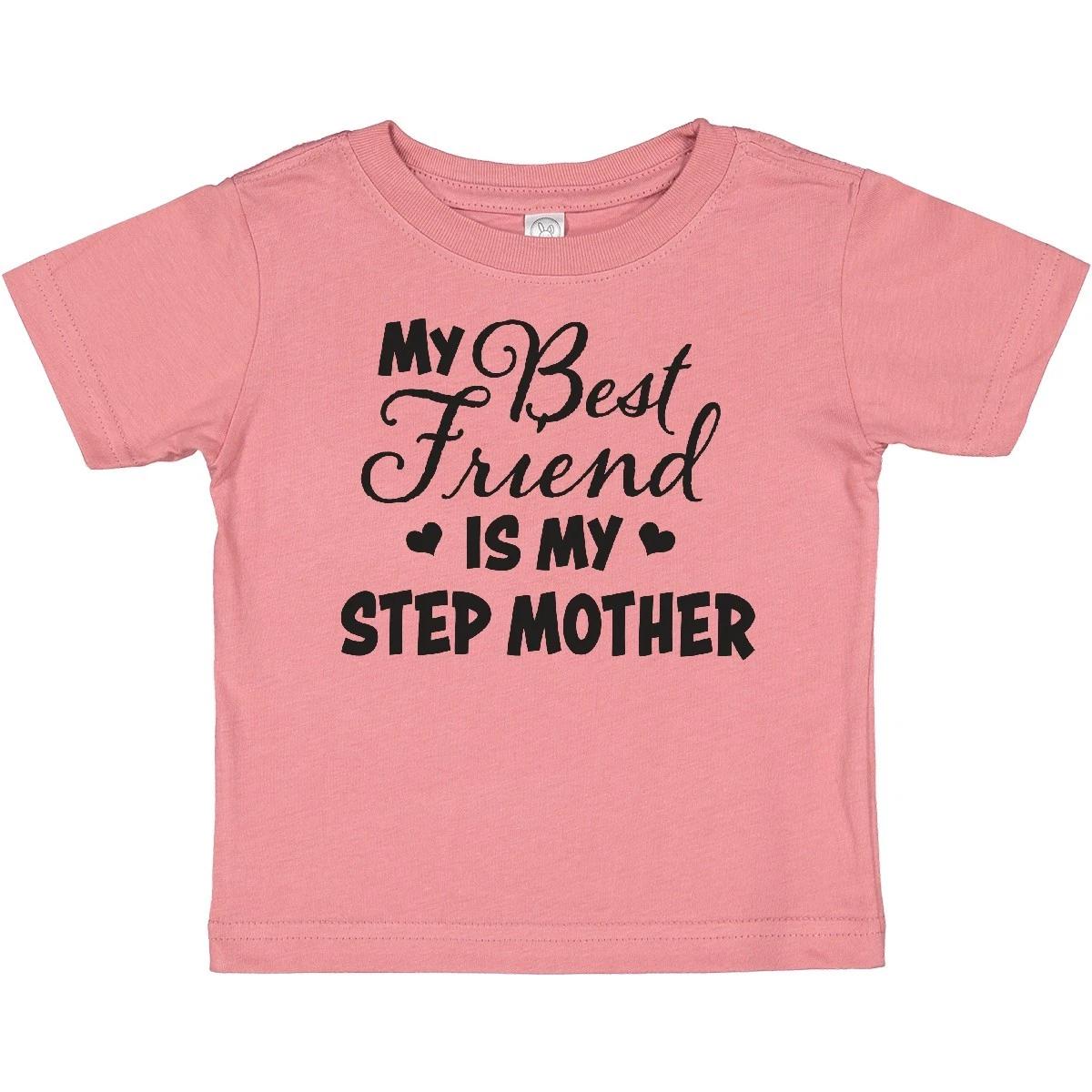 Inktastic My Best Friend Is My Step Mother With Hearts Baby T-Shirt Family Mom 100