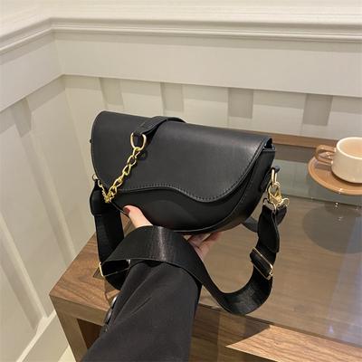 Spring And Summer High-Value, Bag Women'S Popular Leather Surface Single Shoulder Underarm Bag Niche Broadband Crossbody Saddle