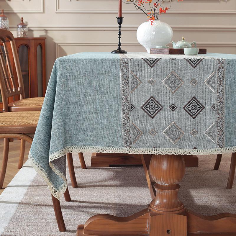 Tablecloth Classical Style Light Luxury Rectangular Dining Table Cloth Coffee Table Cloth Tablecloth Amazon