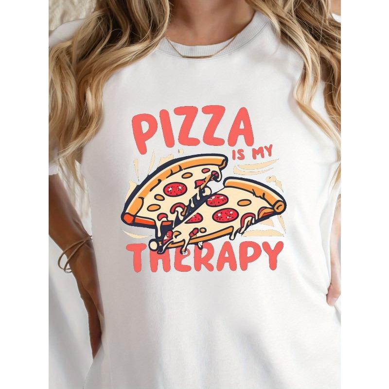 Pizza Is My Relax G500L Pure Women T Shirt Comfort Fit S