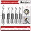 Hexagonal Magnetic Socket Head Self-Tapping Dovetail Screw Adapter for Steel Tile Drill and Air Wrench