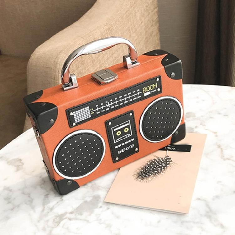 Radio Shaped Crossbody Bag for Women Shoulder Bag Handbag Evening Clutches Purse