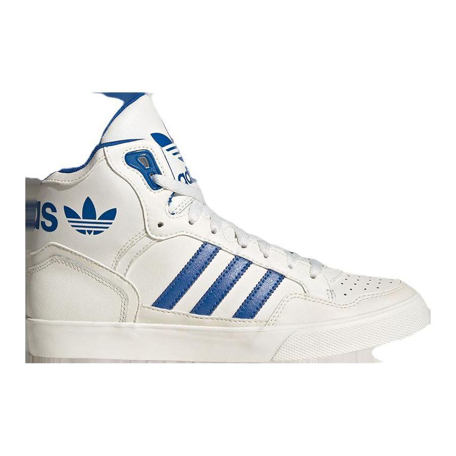 Adidas Originals Extaball W Comfortable Shock Absorption Durable Mid-Top Sneakers Unisex Sneakers Blue White ID1130