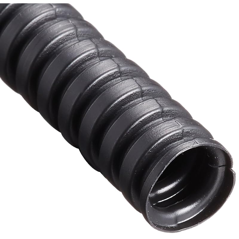 Amon Corrugated Wiring Tube, Lightweight, Flexible, 5mm Diameter, 2m (Cable Protection, Cord Cover, Slit) 1115
