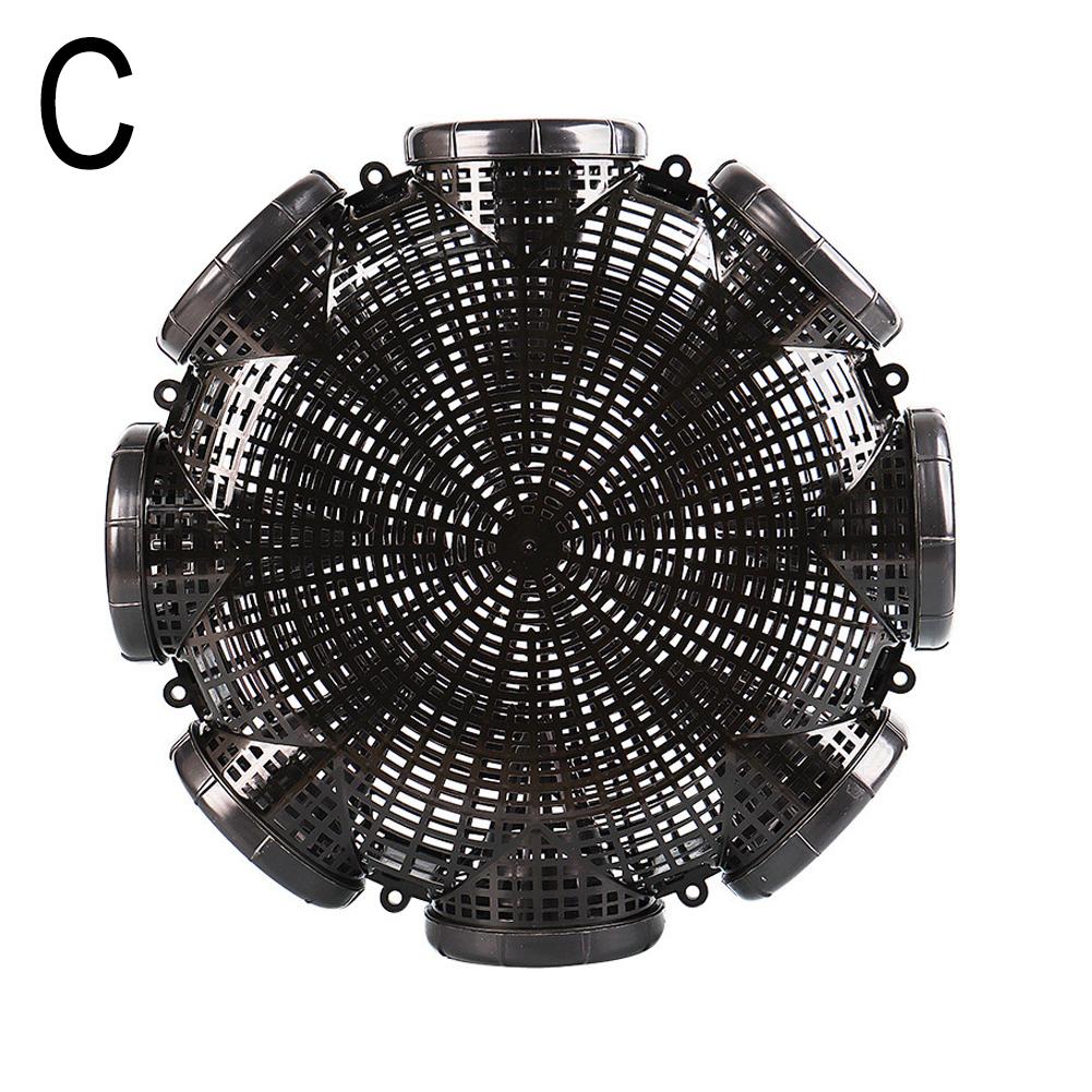 Upgraded 3/6/8holes Fishing Trap Yellow White Shark Specialized Cage Mudfish Shrimp Cage Upside-down Fishing Basket Plastic