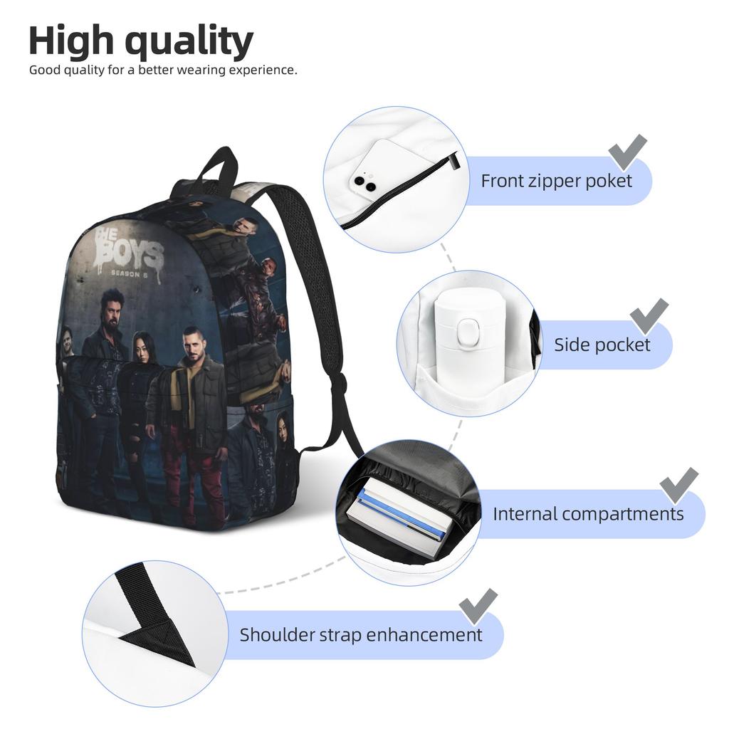 Euphorias Season 3  Casual Rucksack Durable High School Hiking Trip  Everyday Backpack for Men Women College Sling Tote