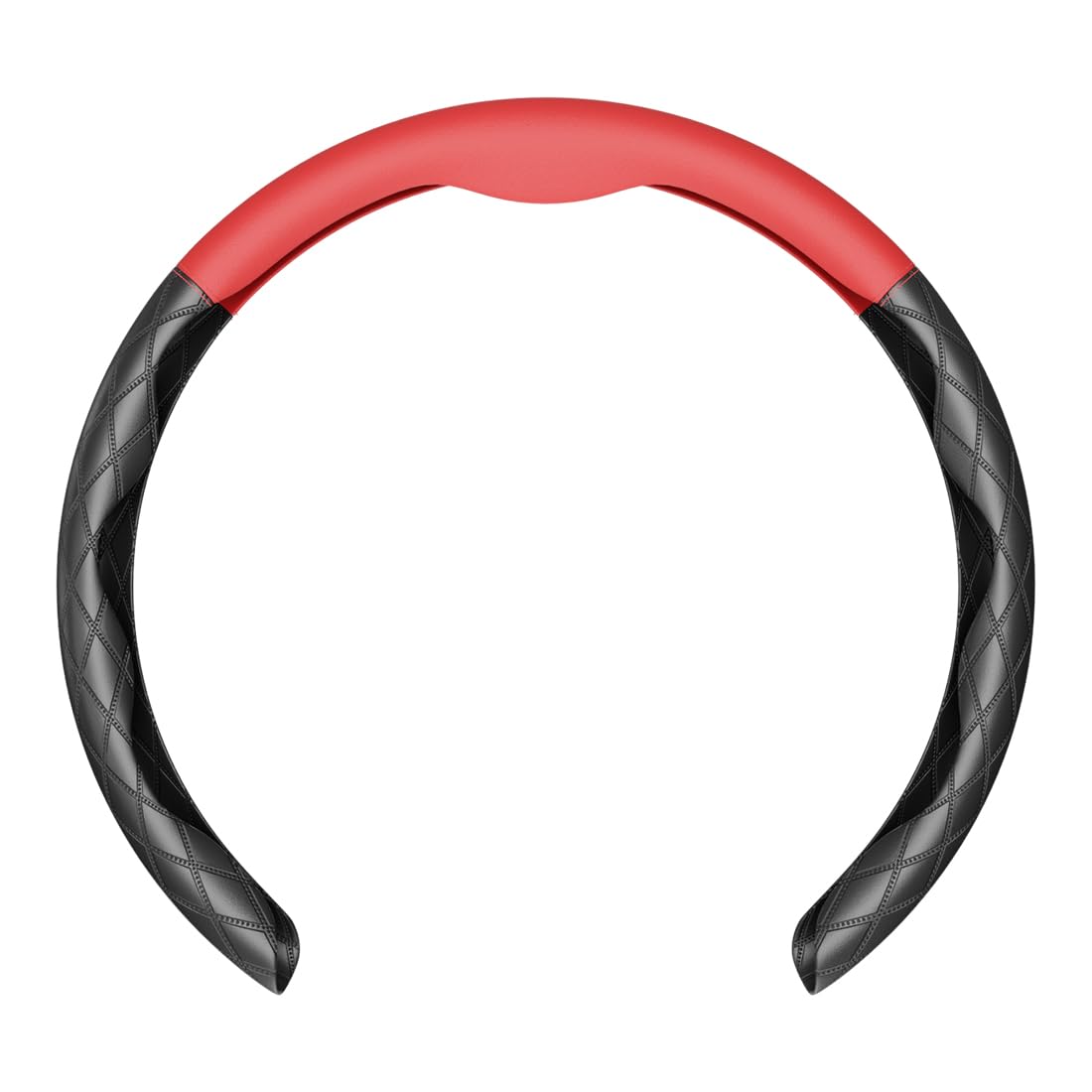 

Universal Leather Steering Wheel Cover for Light and Standard Fits Steering Fits All Abrasion Customizable Interior Easy Installation Cars, D-Shaped