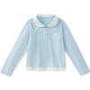 Minibala Girls' Long Sleeve Antibacterial Doll Collar Mock Two-Piece Top