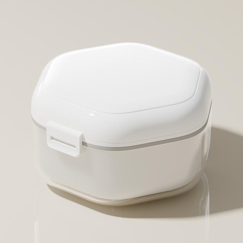 Three Layers Invisible Braces Box Draining Orthodontic Retainer Case Travel Denture Storage Box