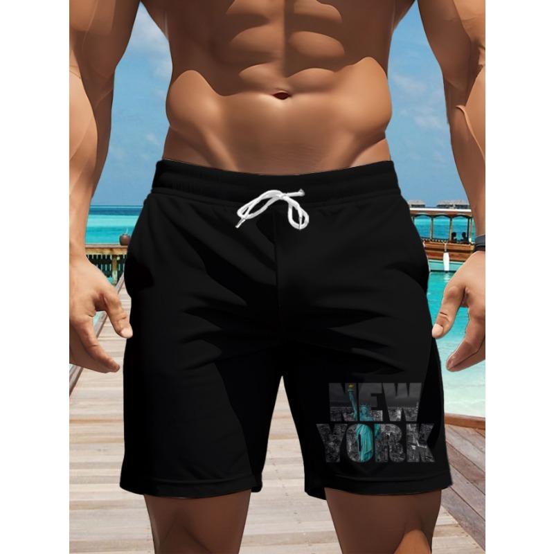 Men's Quick-drying and Breathable Beach Shorts with Colorful Prints, Are Perfect for Use At Outdoor Activities.