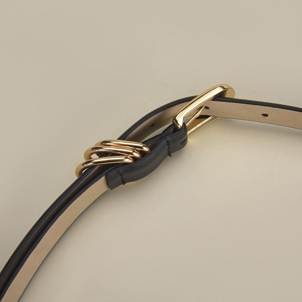 Thin Waist Belt Versatile Decorative Belt Casual Dress Jeans Belt For Daily Wear