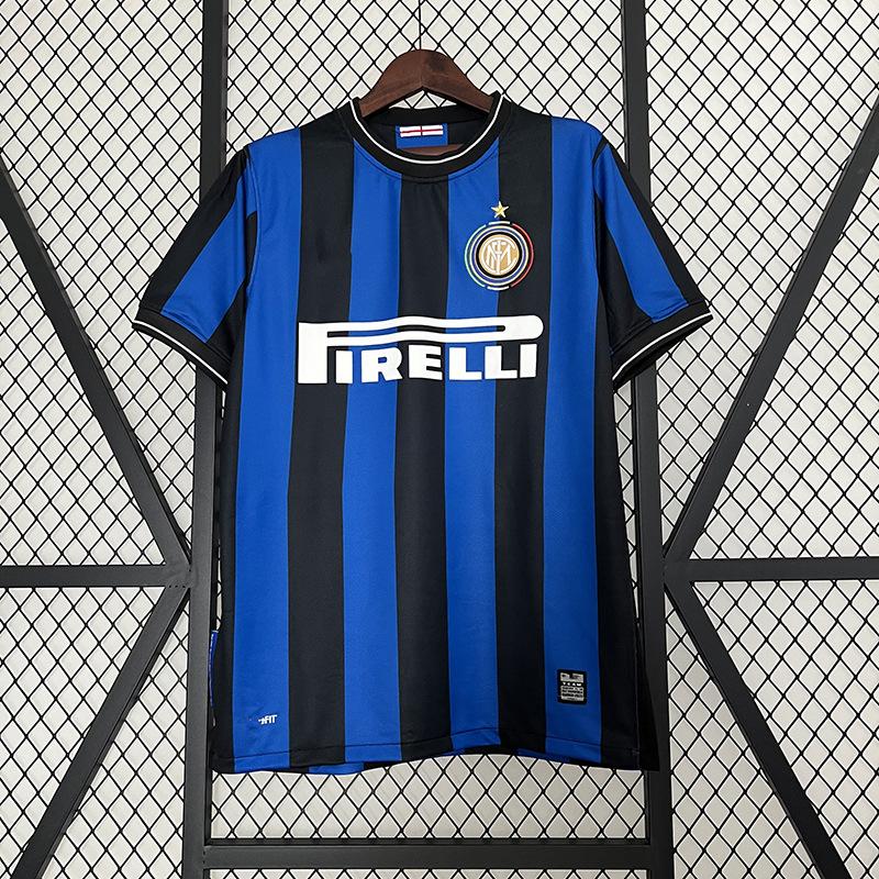 9798 Serie A Inter Mailand Heimfußballtrikot Nr.. 10 Groß Rosa Morano Djokav Retro-Trikot