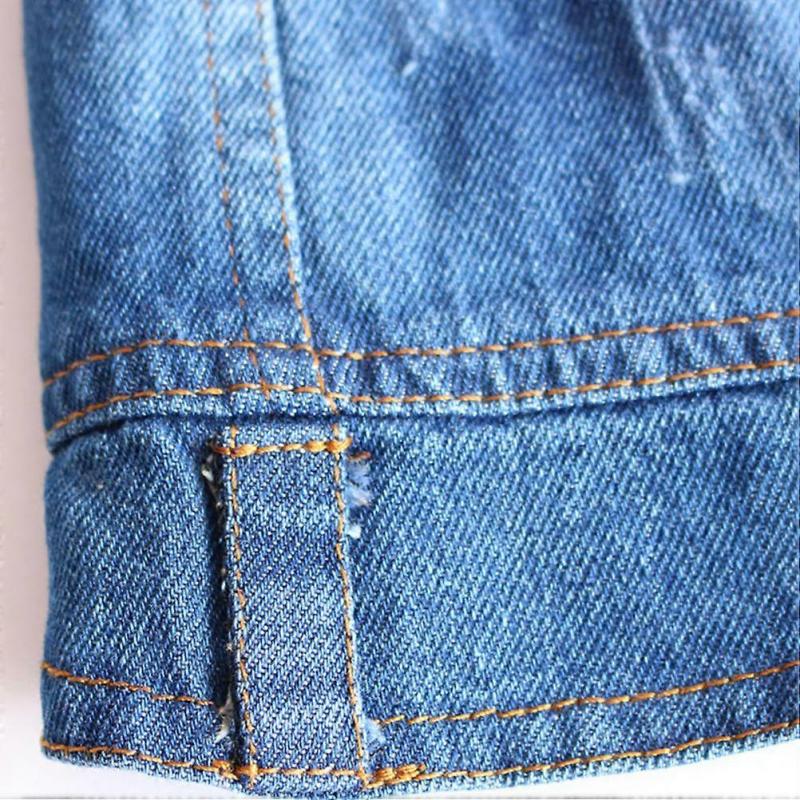 Pet Clothes Cowboy Denim Vest with Red Knitted Hat for 2Pcs